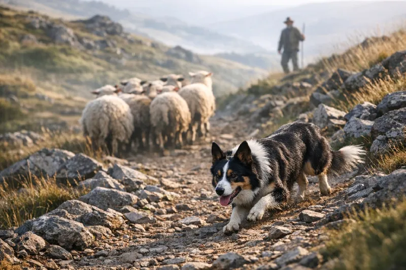 How Terrain Influences Herding Style
