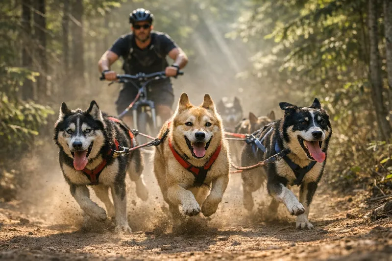 Summer Training for Sled Dogs